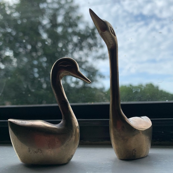 Brass swans vintage - Picture 7 of 16